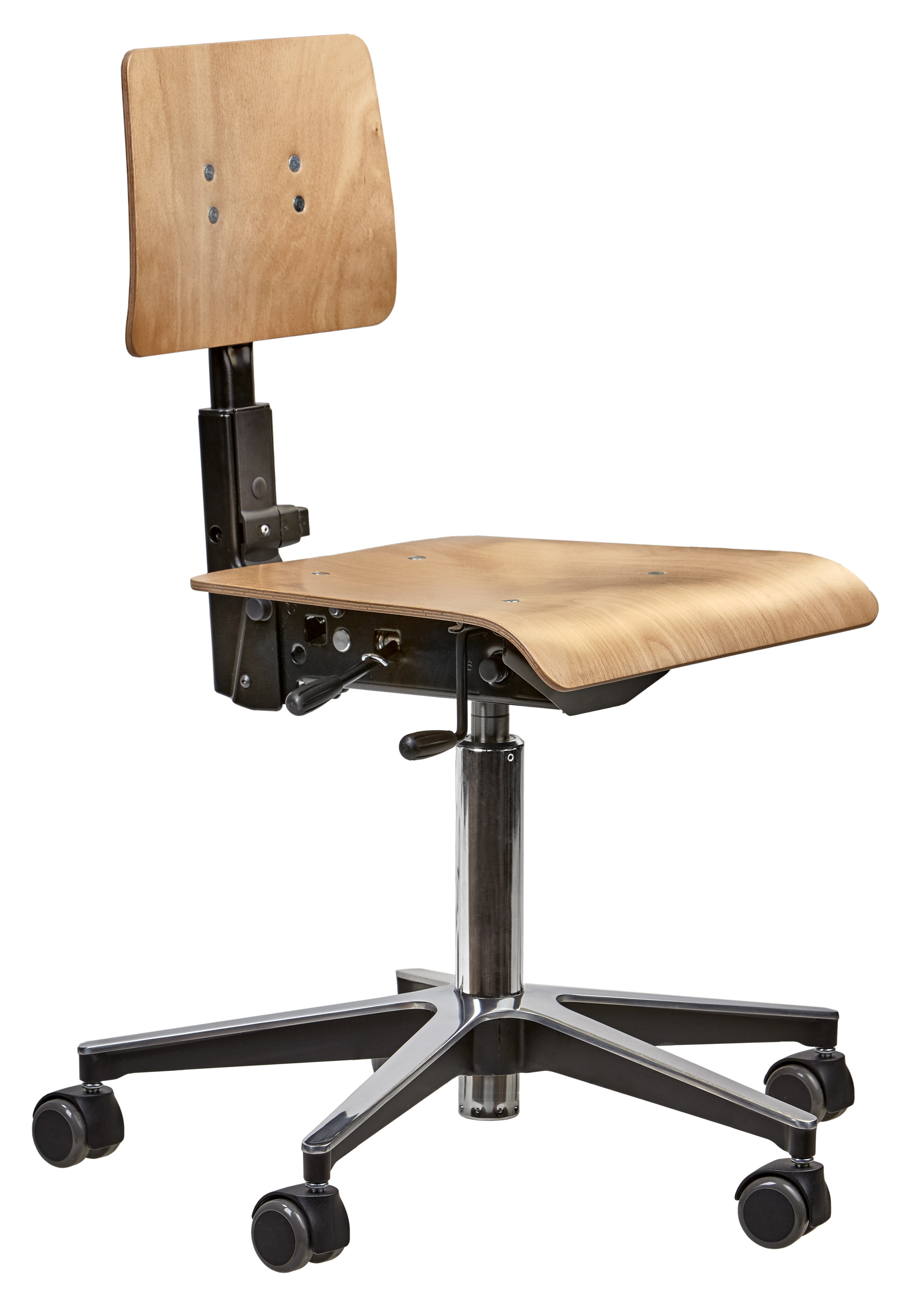 Lehrerstuhl mit Sitz und Rücken